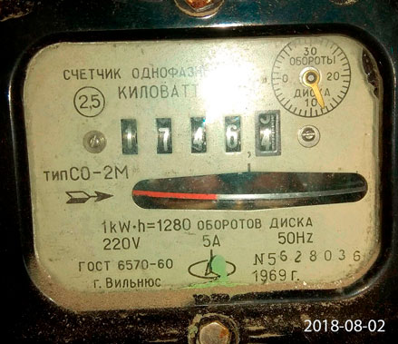 Предыдущий счетчик