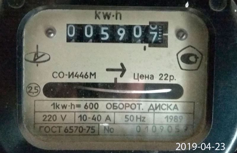 Предыдущий счетчик