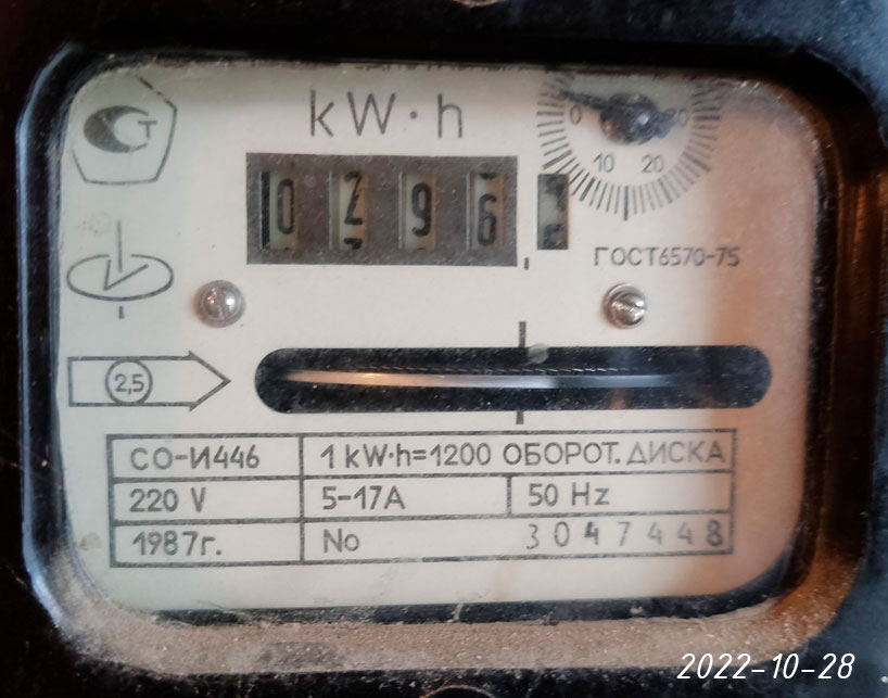 Предыдущий счетчик